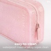 image:imageCaseMate Jelly Makeup Bag  Waterproof Zipper Pouch  Midnight BlackBallet Pink Twinkle