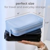 image:imageCaseMate Jelly Makeup Bag  Waterproof Zipper Pouch  Midnight BlackCarolina Blue