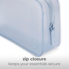 image:imageCaseMate Jelly Makeup Bag  Waterproof Zipper Pouch  Midnight BlackCarolina Blue