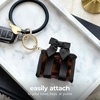 image:imageCaseMate Jelly Tote Bag Keychain  Mini Purse CharmTortoise Shell Bow