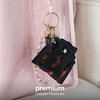 image:imageCaseMate Jelly Tote Bag Keychain  Mini Purse CharmTortoise Shell Bow