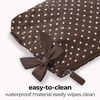 image:imageCaseMate Essential Crinkle Bow Makeup BagEspresso Polka Dot