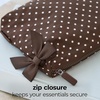 image:imageCaseMate Essential Crinkle Bow Makeup BagEspresso Polka Dot