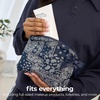 image:imageCaseMate Essential Crinkle Bow Makeup BagNavy Bandana