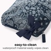 image:imageCaseMate Essential Crinkle Bow Makeup BagNavy Bandana
