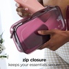 image:imageCaseMate Jelly Makeup Bag  Waterproof Zipper Pouch  MulberryMulberry