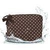 image:imageCaseMate Essential Crinkle Bow Makeup BagEspresso Polka Dot